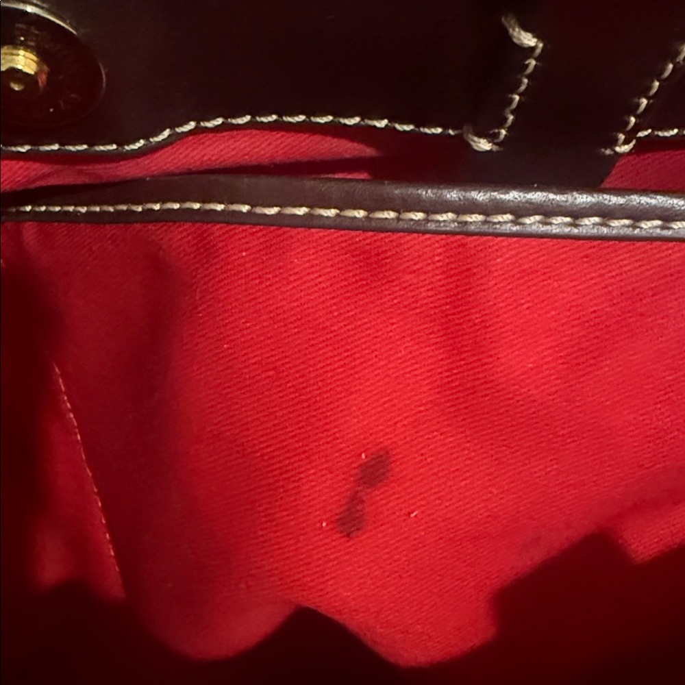 Dooney & Bourke Leather Satchel with Textured Finish - Picture 5 of 8